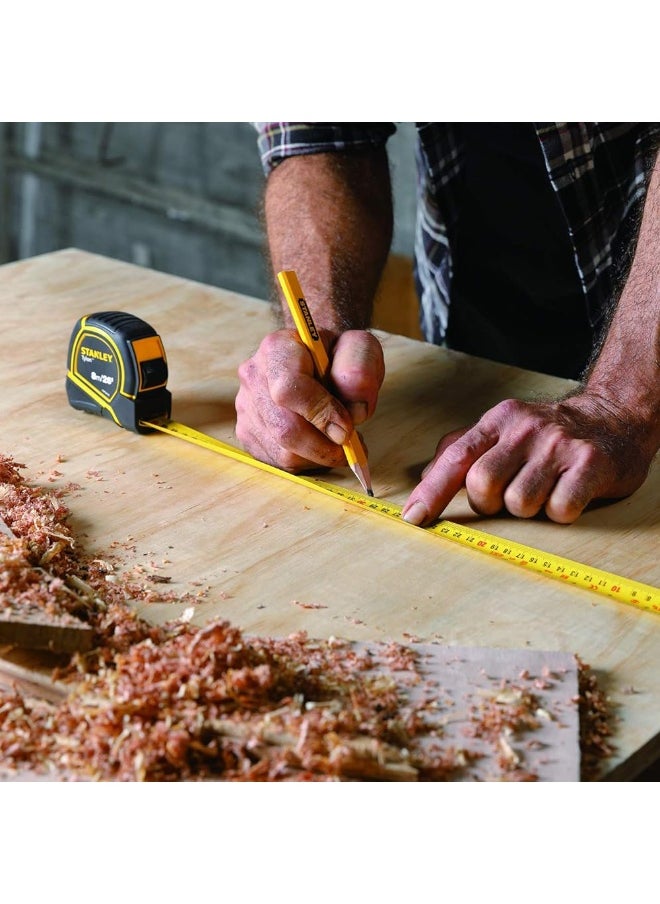 Stanley STHT36195 8m/26ft 25mm Tylon Tape Measure - Yellow/Black  - Image 3