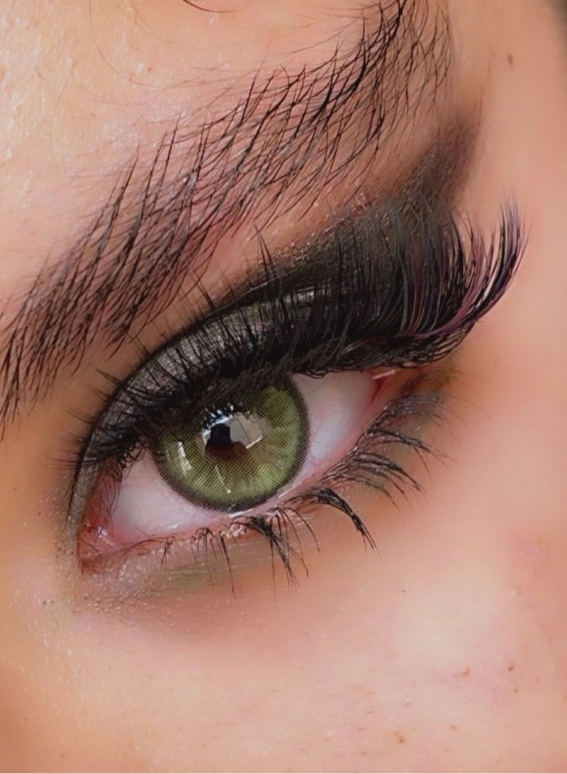 يونيبلينغ عدسات لاصقة ملونة سنوية داون الأخضر - Image 5