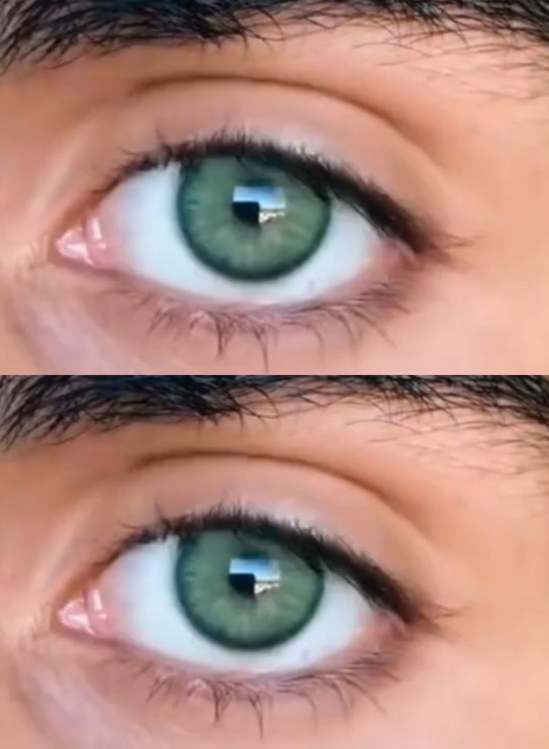 يونيبلينغ عدسات لاصقة ملونة سنوية داون الأخضر - Image 4