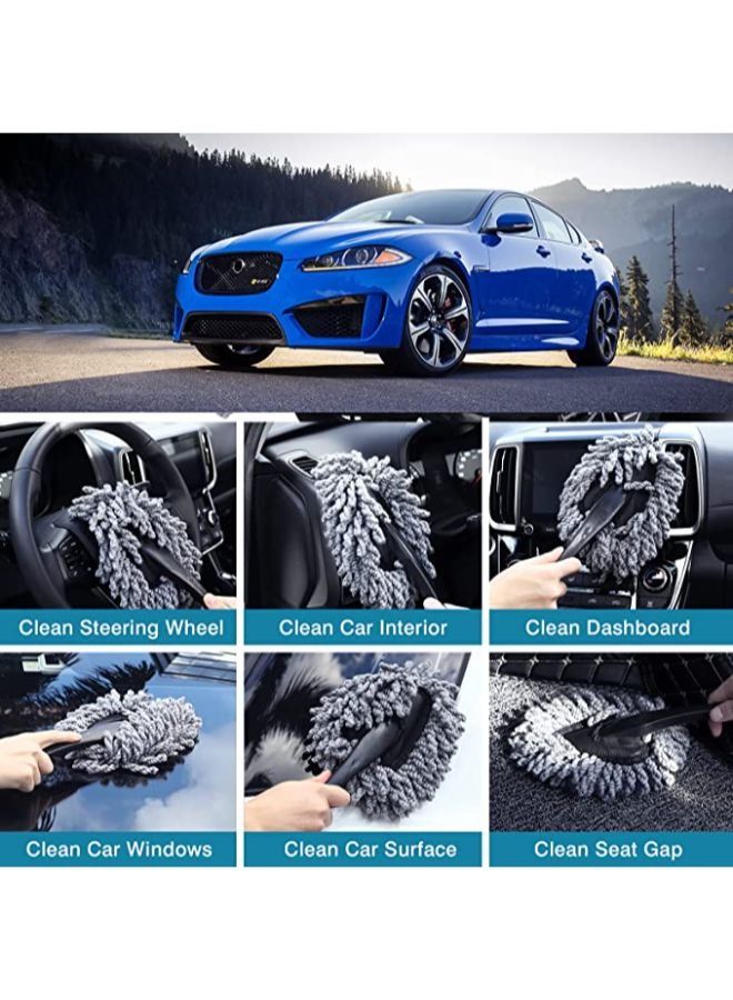 قطعتان منفضة الغبار الصغيرة للسيارة من الألياف الدقيقة الخالية من الخدوش - Image 3