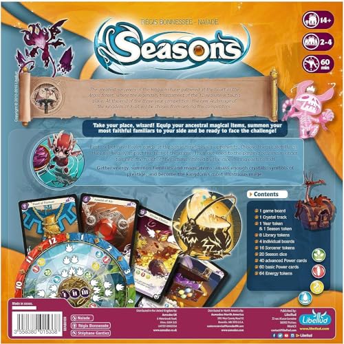 Libellud Seasons Board Game Tactical Card and Dice Game for Wizards Engaging Strategy Gameplay Fun Family Game for Kids and Adults 24 Players Ages 14 60 Min Playtime Made by Libellud - Image 5