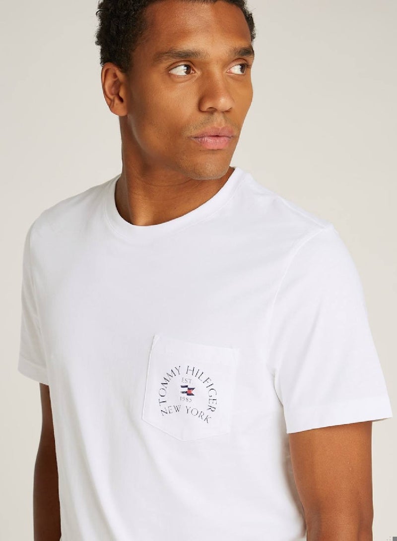 تومي هيلفيغر تيشرت بجيب مقوس - Image 4