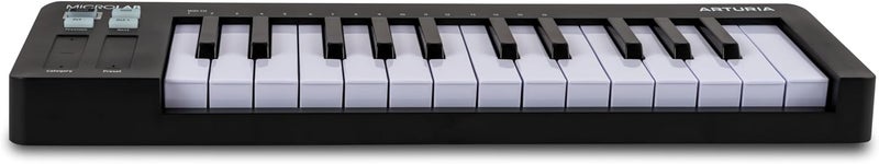 Arturia MicroLab mk3 Compact Touch Dynamic MIDI Controller Keyboard with 25 Keys, Dual Touch Strips, Chord Mode, Sustained Pedal Input - Black - Image 2