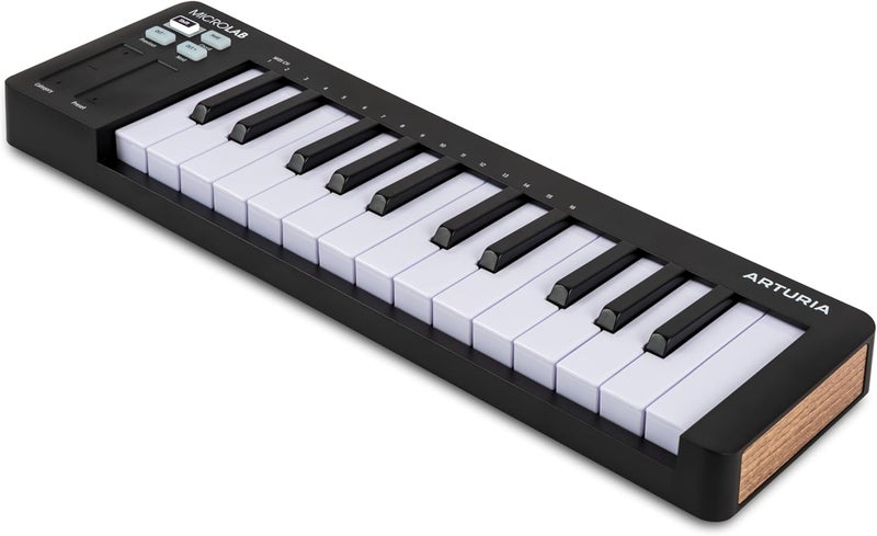 Arturia MicroLab mk3 Compact Touch Dynamic MIDI Controller Keyboard with 25 Keys, Dual Touch Strips, Chord Mode, Sustained Pedal Input - Black - Image 4