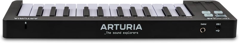 Arturia MicroLab mk3 Compact Touch Dynamic MIDI Controller Keyboard with 25 Keys, Dual Touch Strips, Chord Mode, Sustained Pedal Input - Black - Image 5