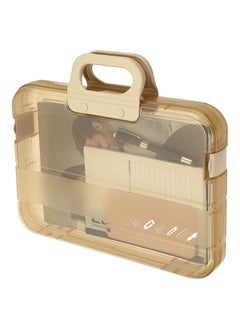 Y&D File Tax Document Storage Plastic Box with Carry Handle, Durable Office School Organizer Bags, Paper Holder,  - Image 1