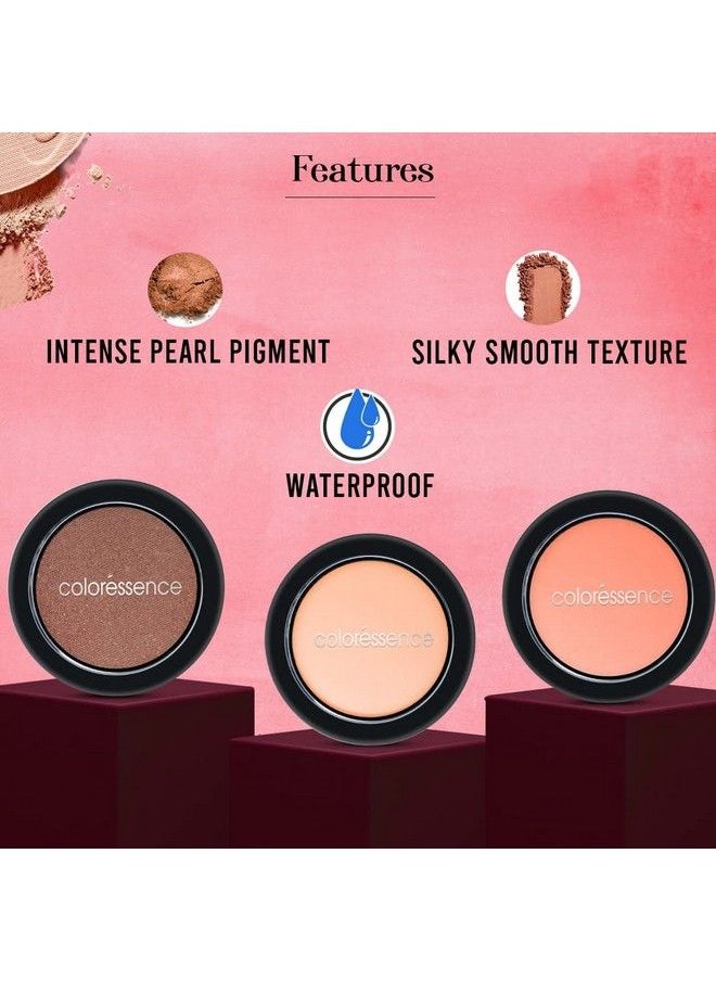 Coloressence Satin Smooth Highlighter Natural Pearl Finish Face Makeup Blusher Pink Desire  - Image 4