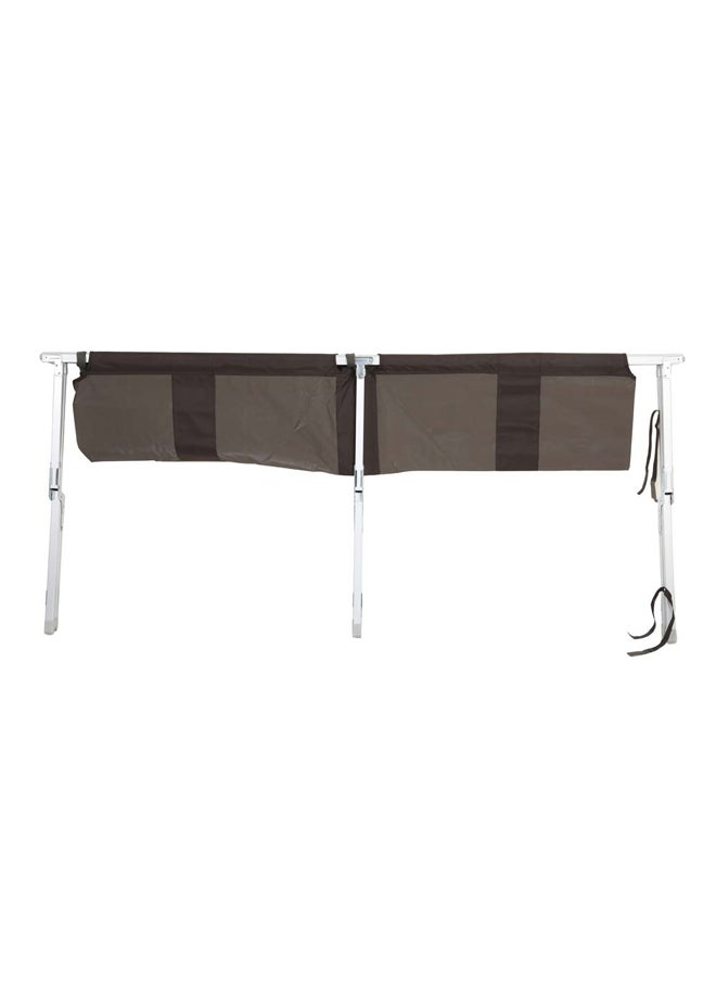 AL SANIDI Camping Cot, Travel Cot for Camping,  Brown, Size 80*210 Cm  - Image 3