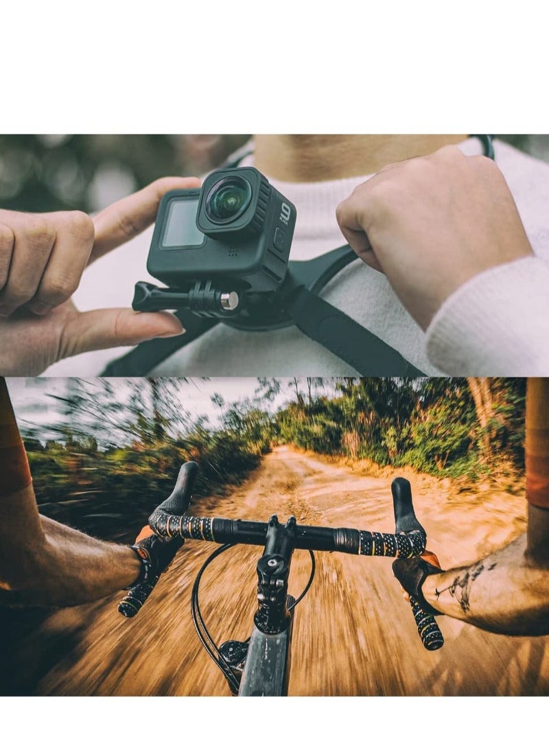 Captaintech SYOSI Neck Holder Mount for Gopro Chest Strap Mount Harness Compatible for GoPro Hero 11 10 9 8 7 6 5 Black DJI Osmo Action 3 2 Insta 360 ONE R and Most Action Cameras - Image 5