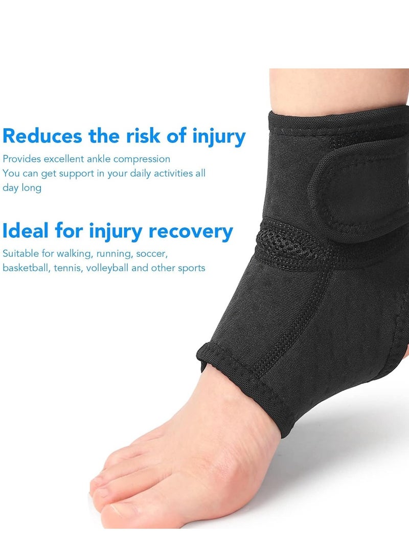 KASTWAVE Ankle Brace for Men & Women, Orthopedic Brace - Adjustable Compression Wrap for Swelling Joint Pain Sprained Ankle for Men Women Sprain Support Ankle Stabilizer Brace (Right Foot) - Image 4