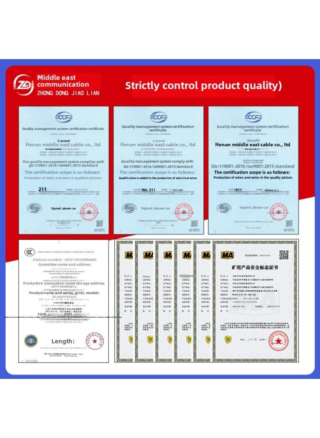 RVV GB Pure Copper Core Sheath Line 2 3 4 Core 1.5 2.5 Square Soft Cable Control Flame Retardant Power Cord-Color:Rvv 3 Core*4.0 Square
