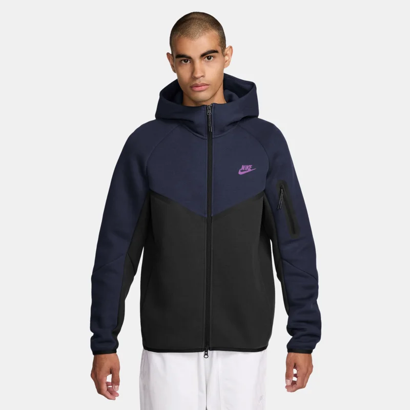 Nike Blue Men's Tech Full-Zip Windrunner Hoodie for Men | Best Price UAE