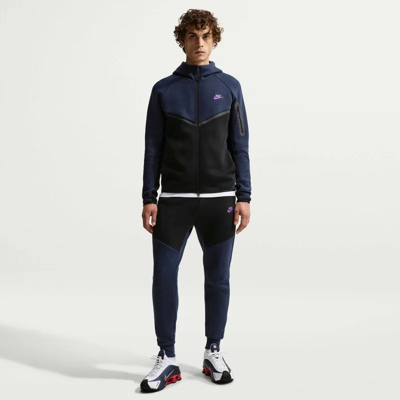 Nike Blue Men's Tech Full-Zip Windrunner Hoodie for Men | Best Price UAE