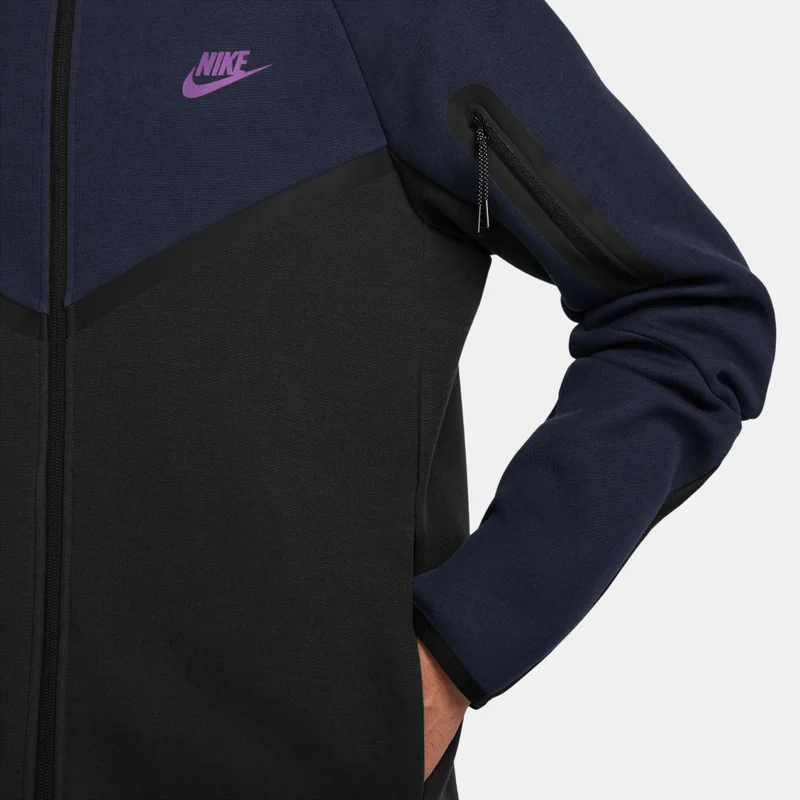 Nike Blue Men's Tech Full-Zip Windrunner Hoodie for Men | Best Price UAE