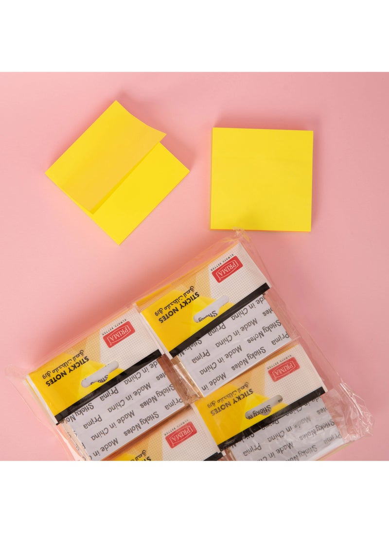 بريما 12 قطعة عالي الجودة ورق ملاحظات لاصق 3×3 (100 ورقة لكل دفتر) - علبة 12 دفتر بألوان متنوعة | لاصق قوي، ورق ناعم غير قابل للتلطيخ، قابل للإزالة وإعادة الاستخدام لتنظيم الملاحظات والتبويب - Image 5