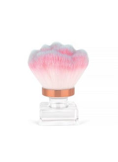 KADS KADS Nail Dust Brush Makeup Brush Flower Shape Crystal Base Nail Cleaning Brush Manicure Pedciure Brush Tool (Pink Flower Shape)  - Image 1