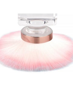 KADS KADS Nail Dust Brush Makeup Brush Flower Shape Crystal Base Nail Cleaning Brush Manicure Pedciure Brush Tool (Pink Flower Shape)  - Image 3