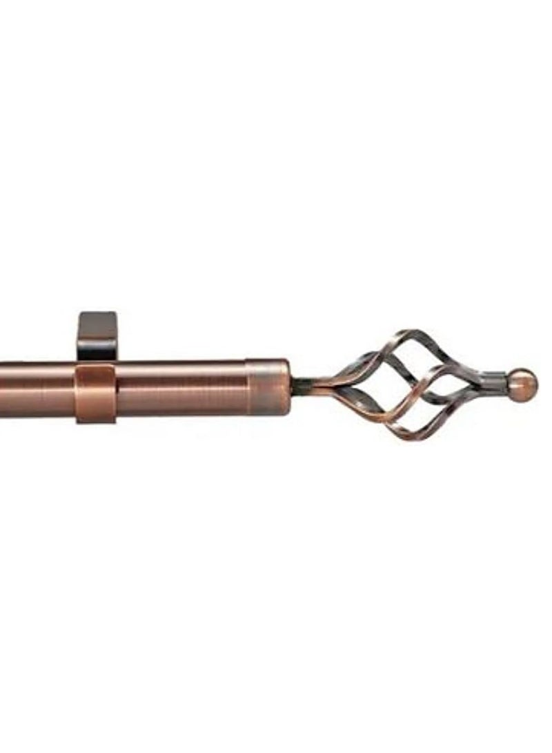 DubaiGallery Antique Roman Window Covering Curtains Rod Blinds Pipe Extendable 150 To 300cm Sunshades Pole Drapery Rail Hardware Adjustable With Round Ball Finials Set 3cm Diameter For Home And Office Decor - Image 2