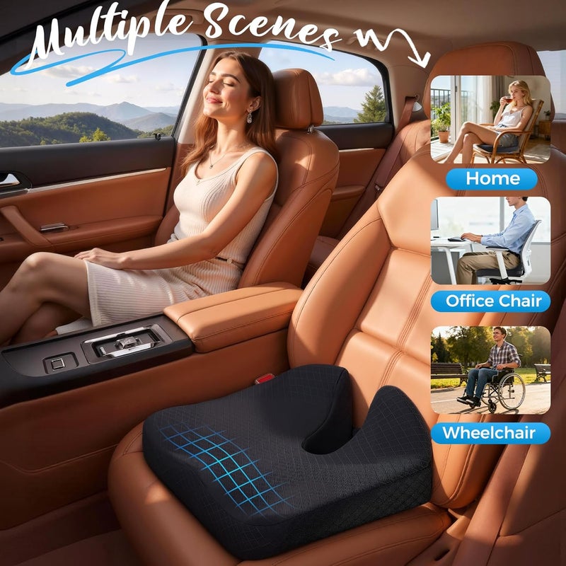 Niceeday Car Seat Cushion - Extra Large Memory Foam Support - Image 4