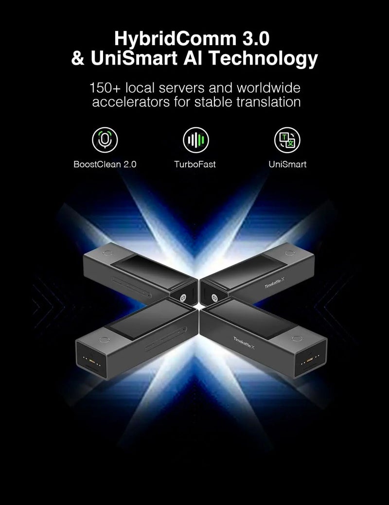 Timekettle X1 AI Interpreter Hub, Offline Earbuds for Two-Way Simultaneous Multilingual Translation, Matte Black - Image 2
