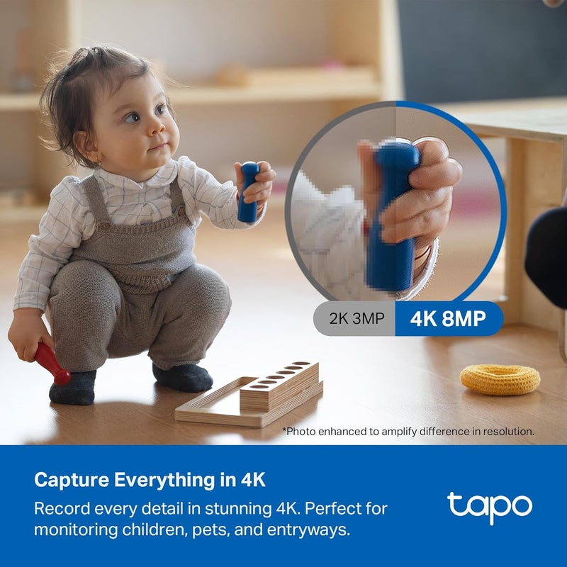 by TP-Link Baby Monitor Security Camera, Pet Camera with Motion Detection, 4K 8MP, 2-Way Audio, Night Vision, Cloud Storage and SD Card, Works with - Image 2