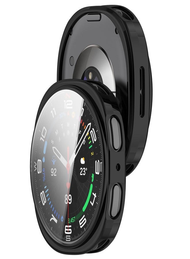 LOKEKE Compatible with Samsung Galaxy Watch 8 Protective Case Cover, Full Coverage TPU Protective Case Cover Shell Compatible with Samsung Galaxy Watch 8 40mm(Black) - Image 3