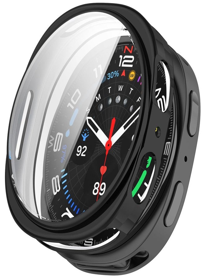 LOKEKE Compatible with Samsung Galaxy Watch 8 Protective Case Cover, Full Coverage TPU Protective Case Cover Shell Compatible with Samsung Galaxy Watch 8 40mm(Black) - Image 1