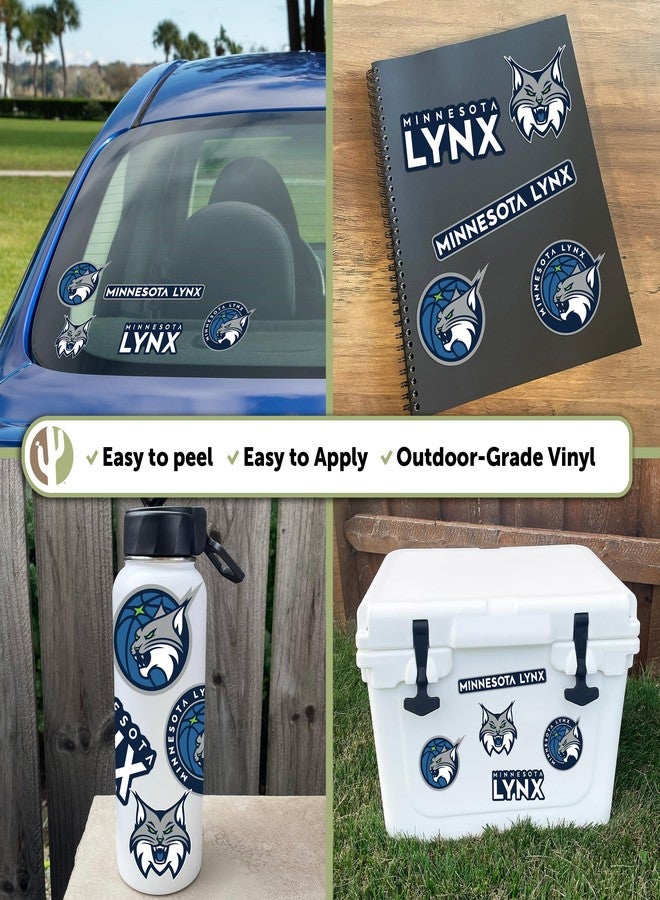 Desert Cactus Minnesota Lynx WNBA Women's National Basketball Association Officially Licensed Sticker Vinyl Decal Laptop Water Bottle Car Scrapbook (Type 2) - Image 2