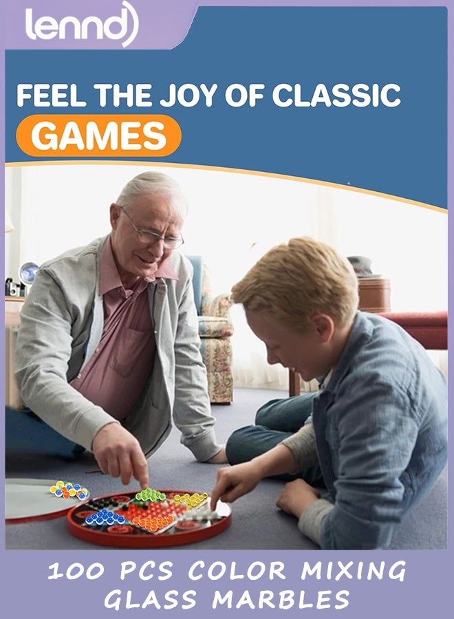 لينند زجاج الرخام - السائبة 100pcs Cat Eye Mix 4 ألوان متوسطة الحجم سميكة الرخام الهدية الزخرفية الرجعية لعبة مع 14mm و 16mm للانتقال,لعبة اللوحة الصينية الشيكرات,الأناني,ديكور الحزب - Image 4