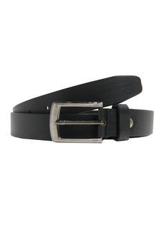 LAVERI LEATHER GENUINE LEATHER 30 MM FROMAL BELT FOR UNISEX IN BLACK  - Image 1