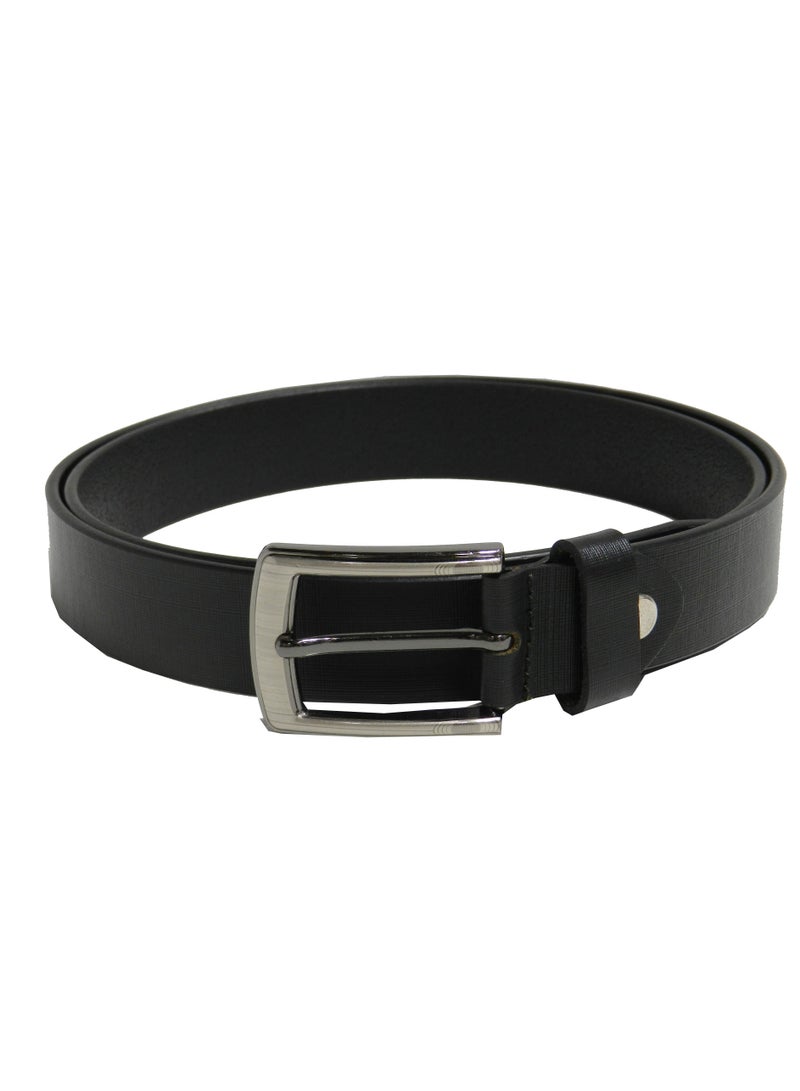 LAVERI LEATHER GENUINE LEATHER 30 MM FROMAL BELT FOR UNISEX IN BLACK  - Image 3