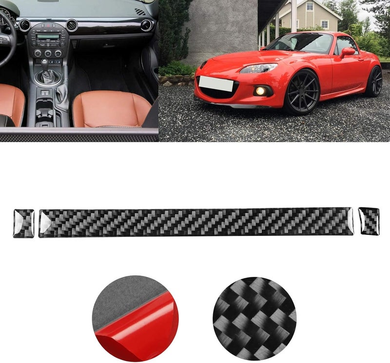 klarako لوحة التحكم الداخلية من الكربون فايبر تناسب MXklarako 5 NC/Roadster NC 09klarako 15 LHD (عبوة من 3) - Image 3