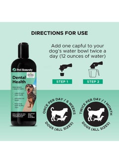 Pet Honesty Oral Hygiene Dental Water Additive | Dog Mouthwash + Teeth Cleaning | Keeps Teeth + Gums Clean | Freshens Breath + Targets Plaque + Tartar  8 Oz  - Image 4