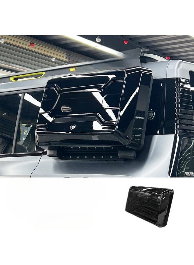 Black side toolbox storage box designed for vehicle - Image 1