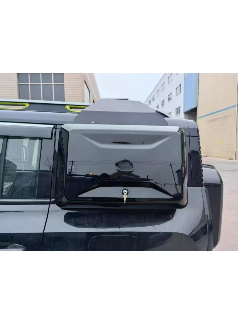 Black side toolbox storage box designed for vehicle - Image 3