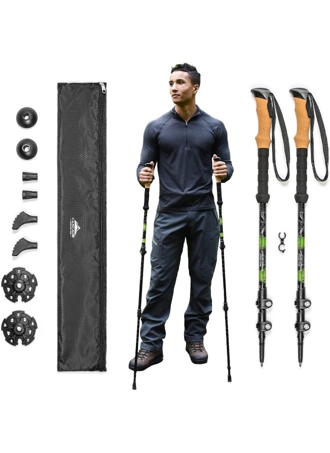 Cascade Mountain Tech Cascade Mountain Tech Trekking Poles - Aluminum Hiking Walking Sticks with Adjustable Locks Expandable to 54" (Set of 2)  - Image 5