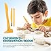 JOINPAYA 10 Set Excavation Tool Kit Dino Fossils Dig Kit for Kids Bulk Archaeology Dig Tools with Mini Hammer Chisel and Brush for Fossil Gem Digging Science Toy - Image 4