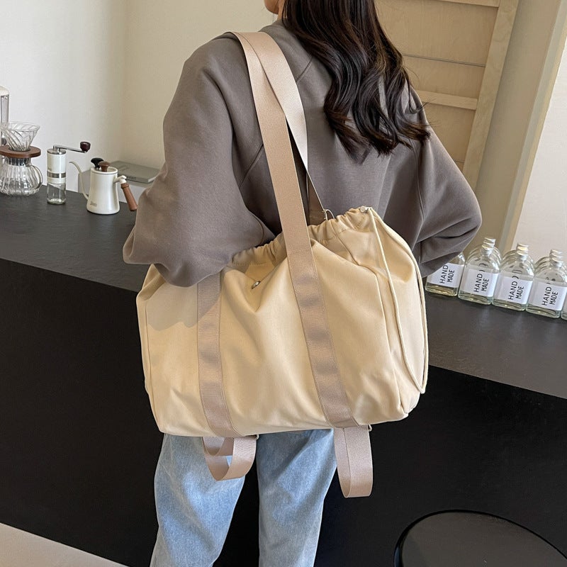 New Korean Style Simple Portable Tote Bag Large Capacity Multi-Function Backpack Outdoor Leisure Travel Backpack - Image 3