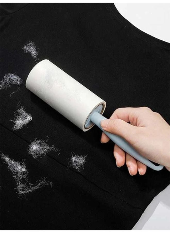 Generic Sticky Roller Lint Remover for Clothes Portable Lint Remover for Pet Hair, Sofa, Bedsheet, Fur & Woolen Fabric with 1 Handles and 3 Refills Each Refill Contain 10 sheets - Image 5