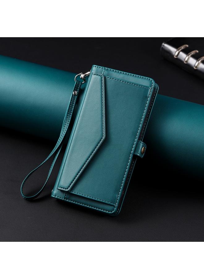 اس-توب حافظة لهاتف iPhone 16 Pro محفظة جلدية بفتحات متعددة للبطاقات مع حبل - Image 2