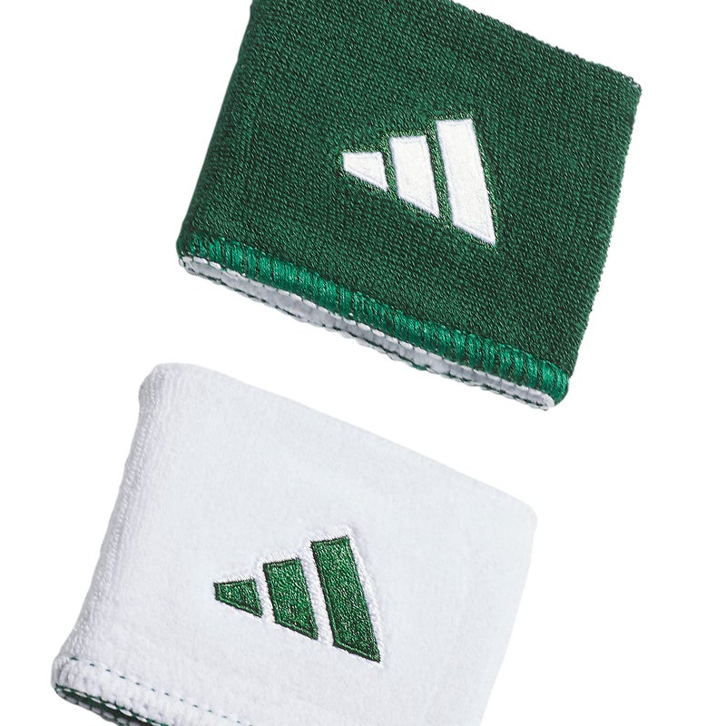 adidas Interval Reversible Wristband, Team Dark Green/White/2, One Size - Image 3