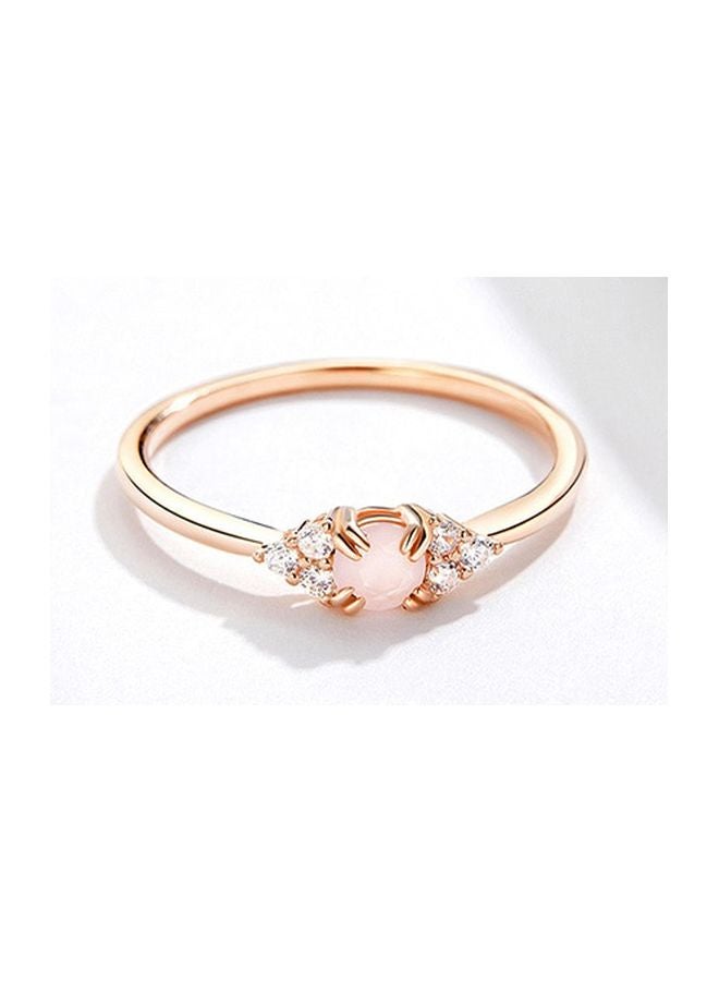 اليشمك خاتم مرصع بالكريستال من الفضة الإسترلينية عيار 925 - Image 2