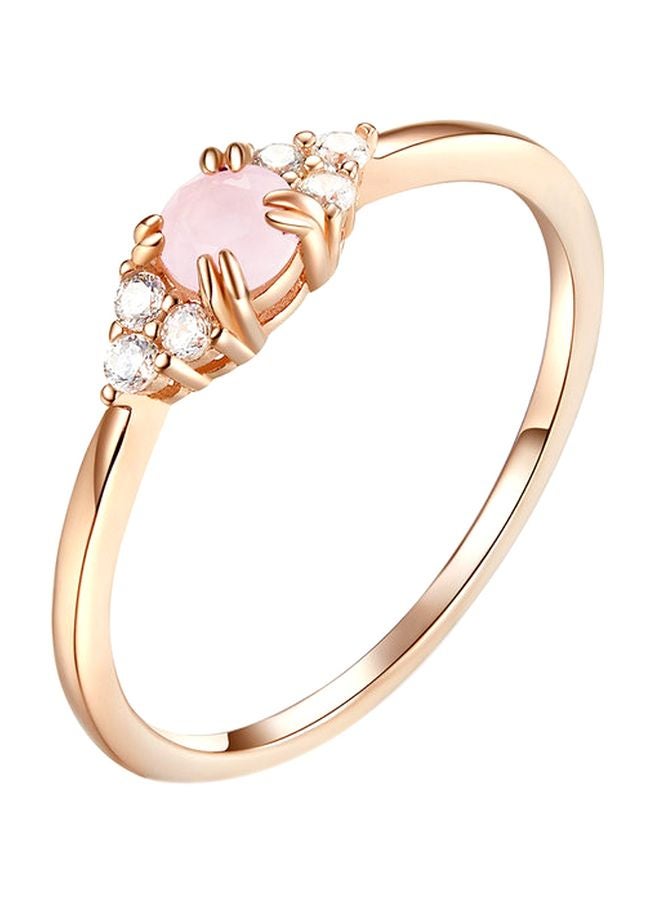 اليشمك خاتم مرصع بالكريستال من الفضة الإسترلينية عيار 925 - Image 1