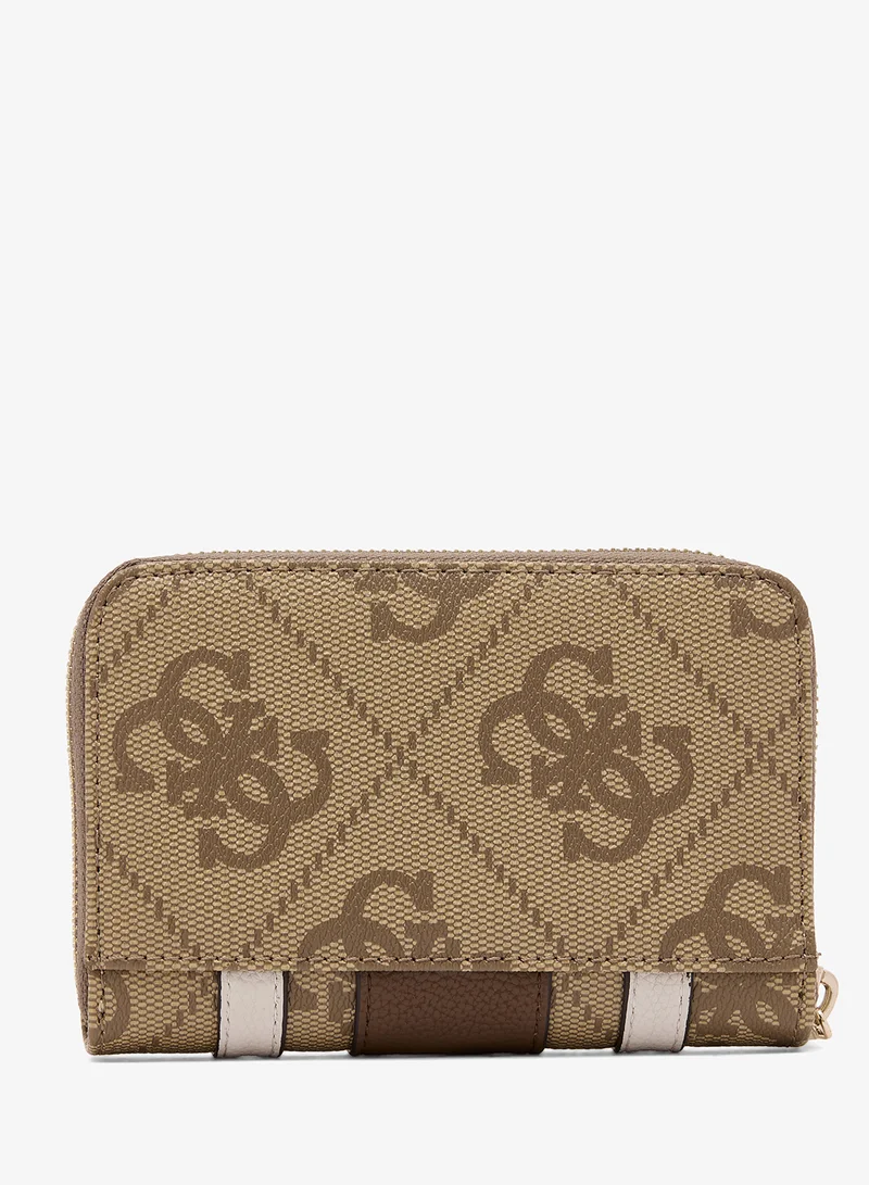 Guess  Laurel II Medium Zip Around Bi-Fold Wallet for Women | Best Price UAE