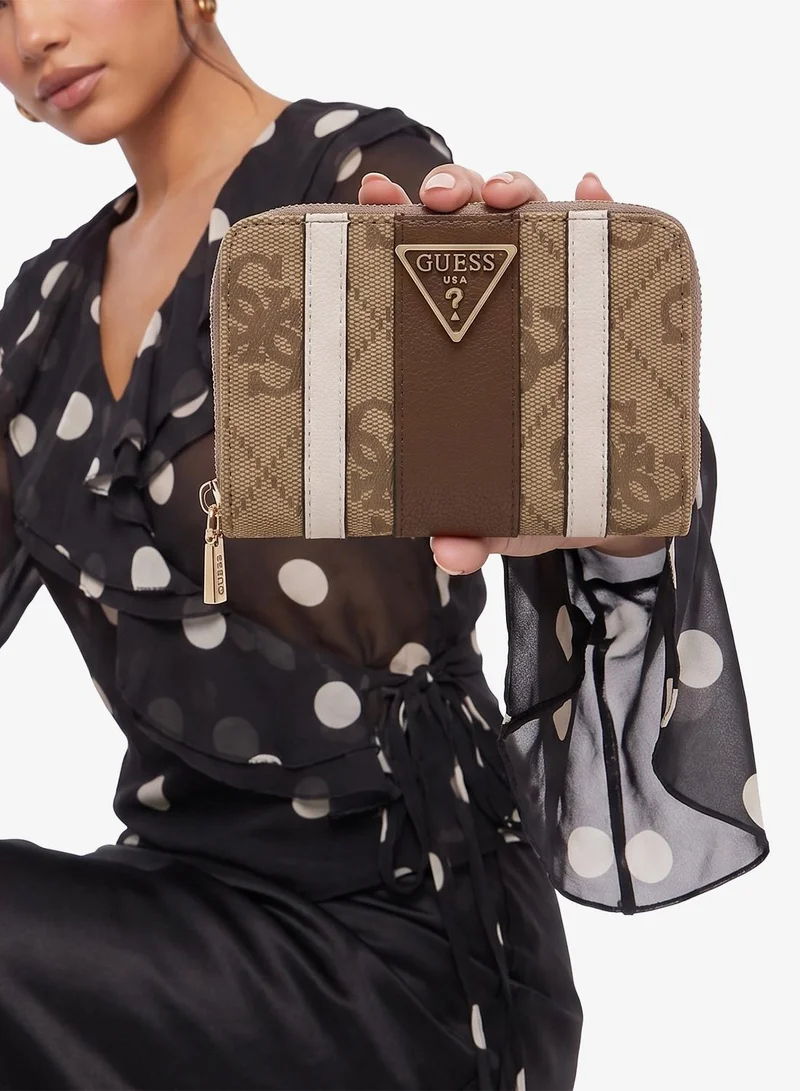 Guess  Laurel II Medium Zip Around Bi-Fold Wallet for Women | Best Price UAE