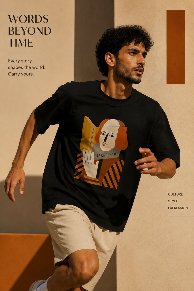 Men's Black Graphic Print T-Shirt Casual Short Sleeve Crew Neck Streetwear Tee - Image 3