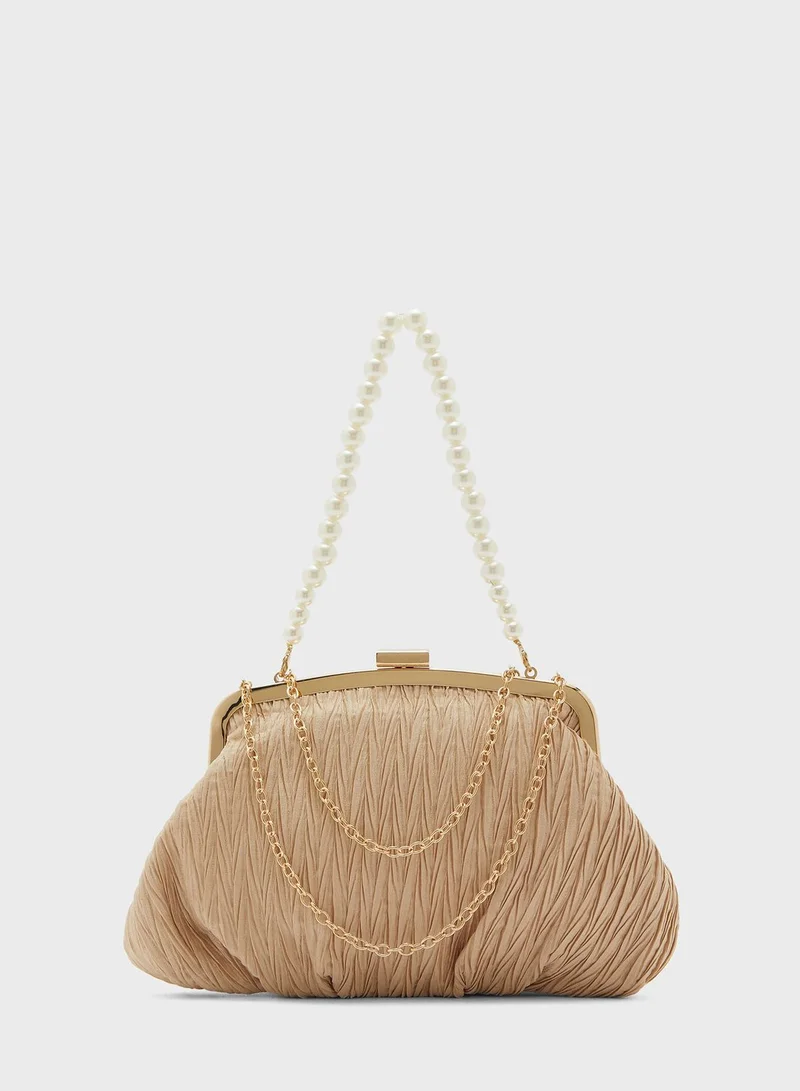 Ella Limited Edition Pearl Handle Pouch Evening Clutch Bag