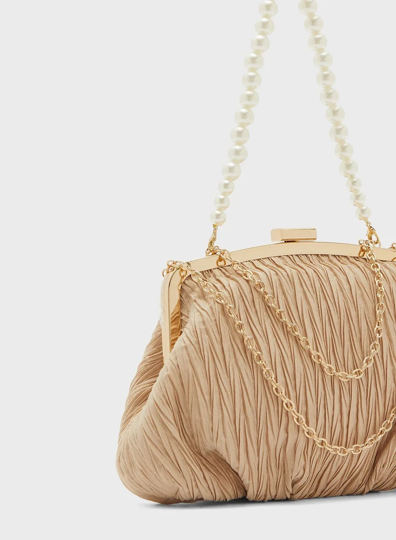 Ella Limited Edition Pearl Handle Pouch Evening Clutch Bag