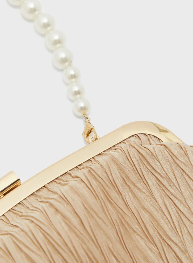 Ella Limited Edition Pearl Handle Pouch Evening Clutch Bag