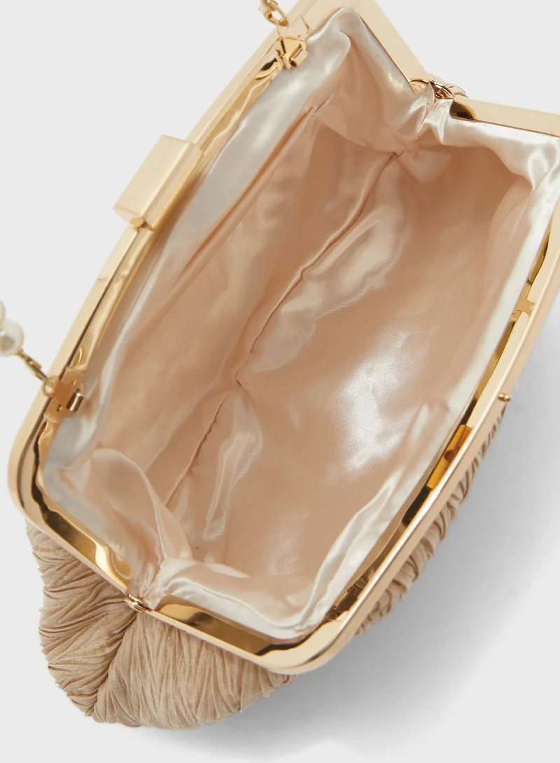 Ella Limited Edition Pearl Handle Pouch Evening Clutch Bag